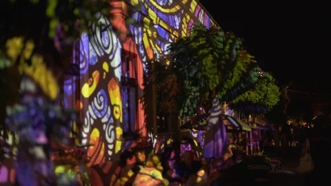 Painting with light Stock Footage