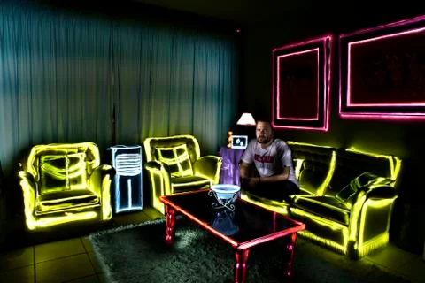 Painting With Light Foto stock