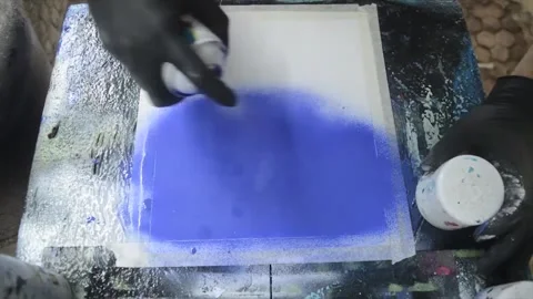 Spray Painting - Stock Video