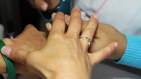 Painting nails Stock Footage 33545373