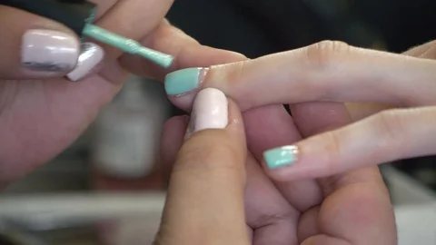Painting of nails Stock-Footage 89807264