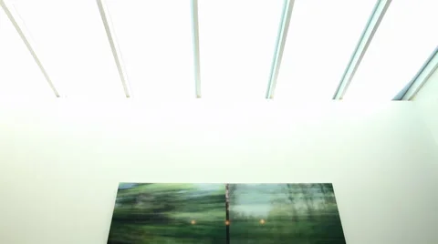 Painting over Dinner Table Stock Footage 40804066