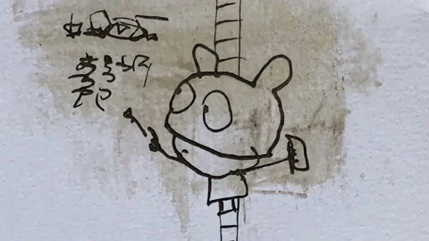 Painting Panda Stock Footage 187568562