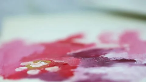 Painting on the paper Stock-Footage 131864199