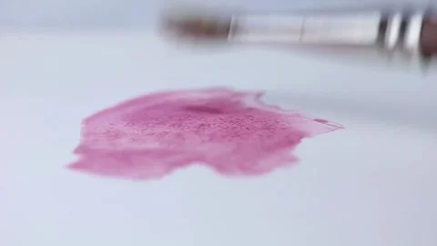 Painting on the paper Stock-Footage 131864548