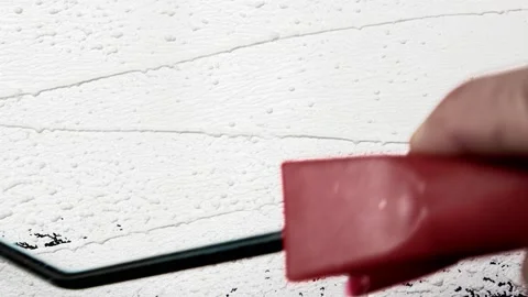 Painting With Roller Close Up. Stock Footage 192820195