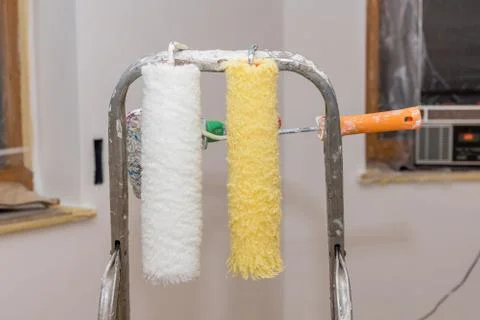 Painting rollers Stock Photos
