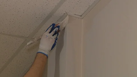 Painting small surface Stock Footage 111497457