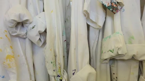 Painting Smocks Video stock 51254755