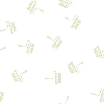 Painting tool glyph vector seamless pattern isolated Illustrazione stock