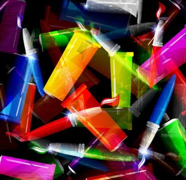 Painting tools Stock Illustration