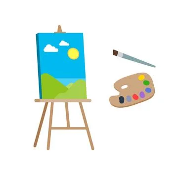 Painting tools Stock-Illustration