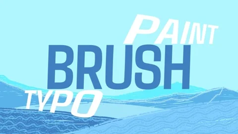Painting Typography | After Effects Stock After Effects