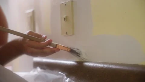Painting wall 5 Stock Footage 290796234