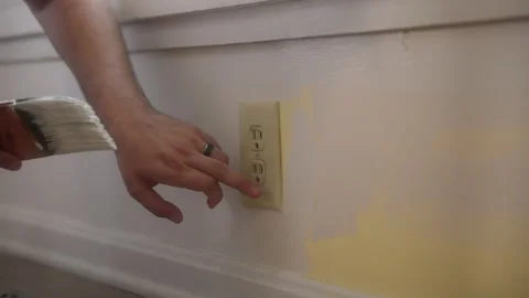 Painting wall 6 Stock Footage 290799493