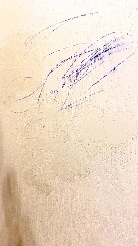 Painting a wall with a brush Stock Footage 220607358