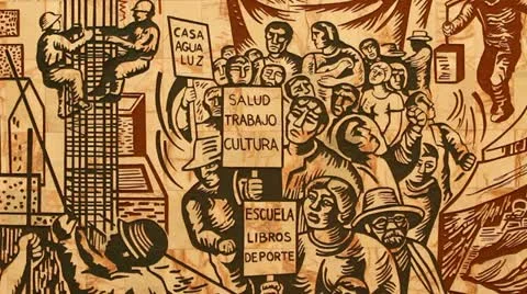 Painting on the wall. Stockbeeldmateriaal 11189582