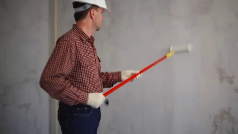 Painting the wall Stock-Footage 85428551