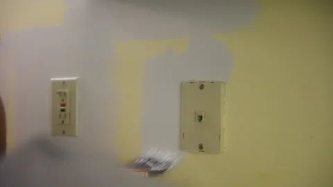 Painting wall Stock Footage 290794486