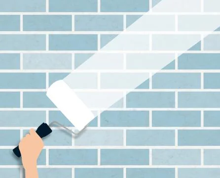 Painting wall Stock Illustration