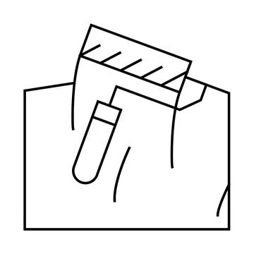 Painting wall line icon vector black illustration Ilustración de archivo