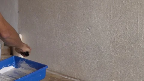 Painting walls with a roller Vidéo 82892960