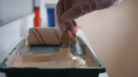 Painting walls2 Stock Footage 252079440