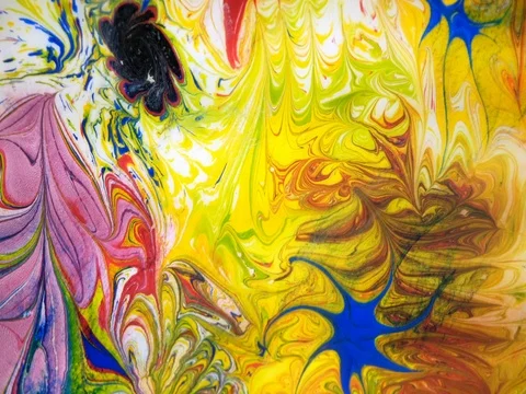 Painting on water: abstraction background 스톡 동영상 80229265