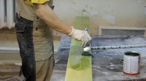 Painting wood Stock Footage 51553788