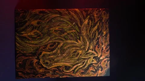 Painting of the year Stock Footage 327389059