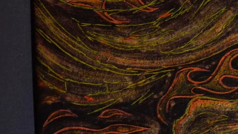 Painting of the year Video stock 327389375