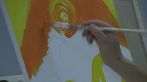Painting3 Stock Footage 14049058