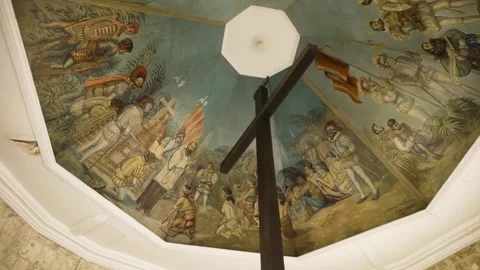 Paintings in the Ceiling of the chapel 動画素材 233278850
