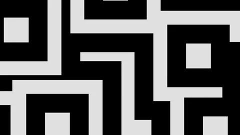 Paints animated VJ loop background black and white cartoon square0001-0240 Stock Footage 342233059