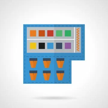Paints colored vector icon Stock Illustration