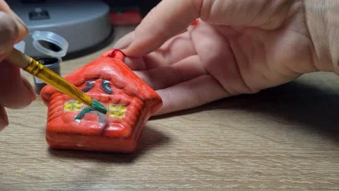 Paints decorations With Acryli 動画素材 154896091