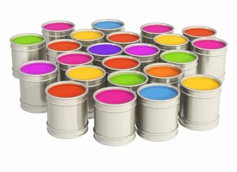 Paints Stock Illustration