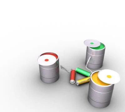 Paints Stock Illustration