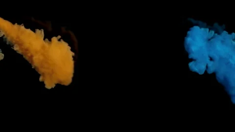 Paints jets mix creating pattern Video stock 168419890