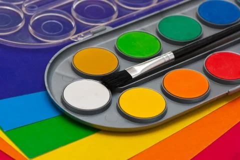 Paints. Stock Photos