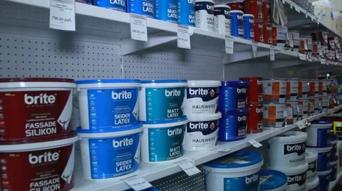 Paints in the store 스톡 동영상 54943662