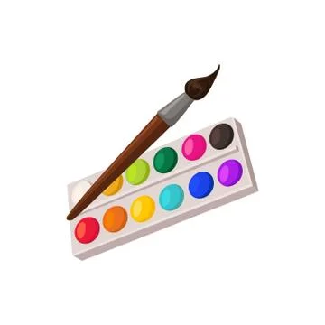 Paints vector isolated Stock Illustration