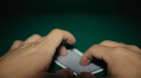 A pair of aces in a hand on the table. Pocker 스톡 동영상 65380314