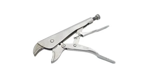 Pair of adjustable channel lock locking pliers, also known as Vise Grips or.. Stock Photos