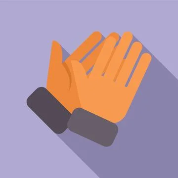 Pair of applauding hands clapping sound effect Stock Illustration