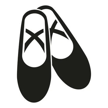 Pair of ballet slippers for classical dance performance Stock Illustration