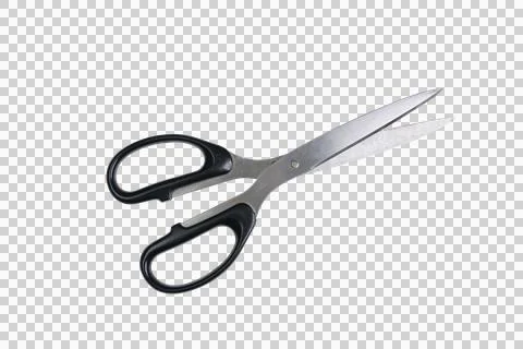 A pair of black scissors Stock Photos
