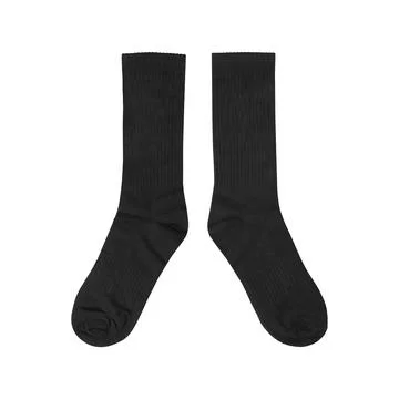 Pair of black socks isolated on clean background. Stock Photos