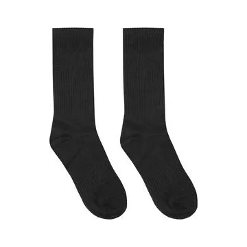 Pair of black socks isolated on clean background. Stock Photos