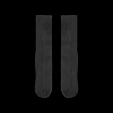 Pair of black socks isolated on clean background. Stock Photos
